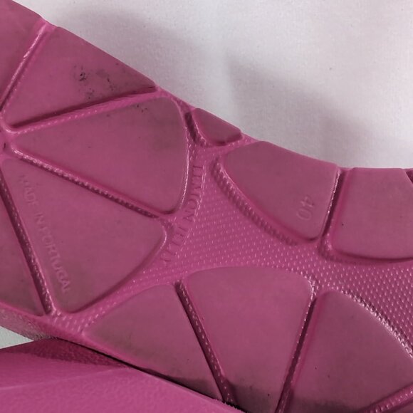 Lemon Jelly 40 Sunny Pink Fuschia Sandals Open Toe Platform Slip On US 10 Slide - Picture 9 of 13